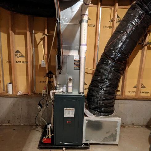 A Newly Installed Furnace.